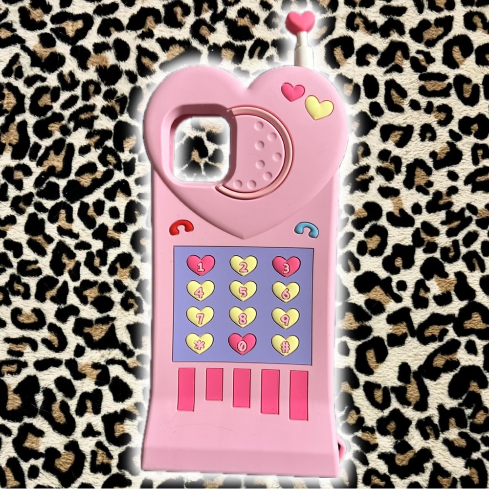 Heart-Shaped Pink iPhone 11 Case